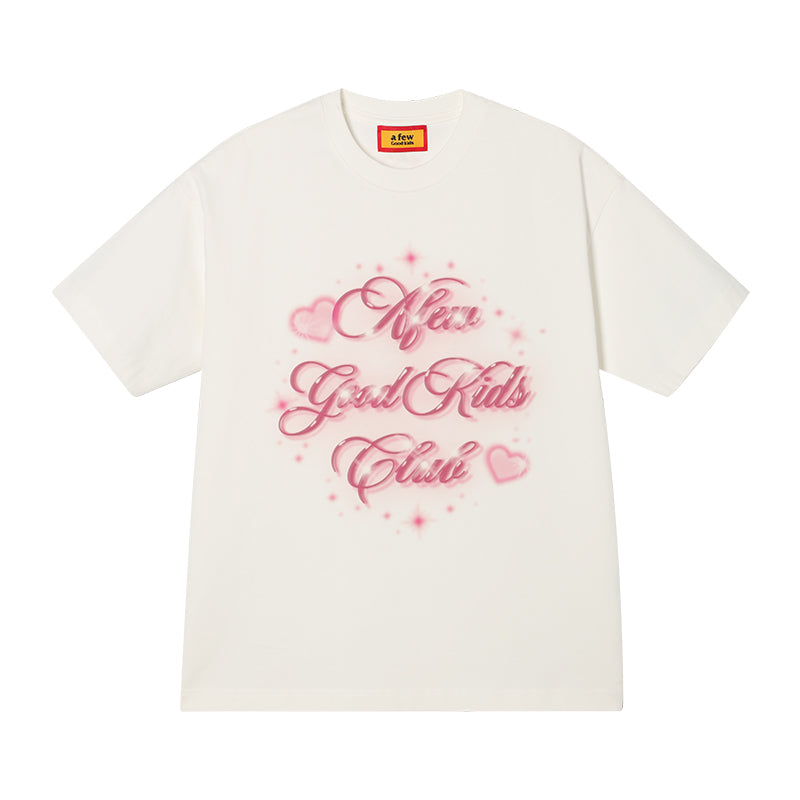 AFGK Swoosh Letter Love Print Tee