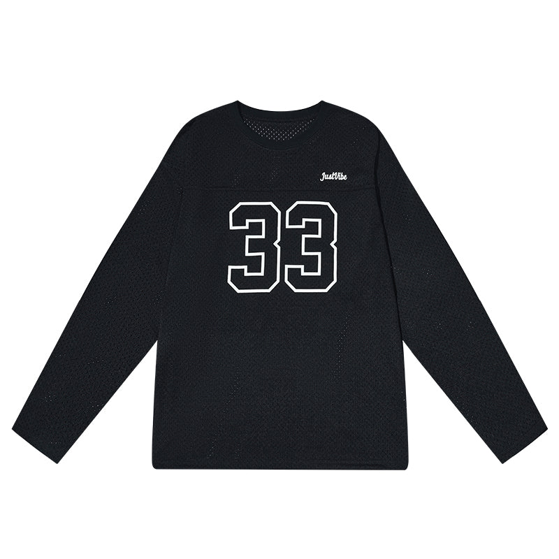 JUST VIBE 33 Numbering Printed Mesh Hockey Jersey | Face 3 Face