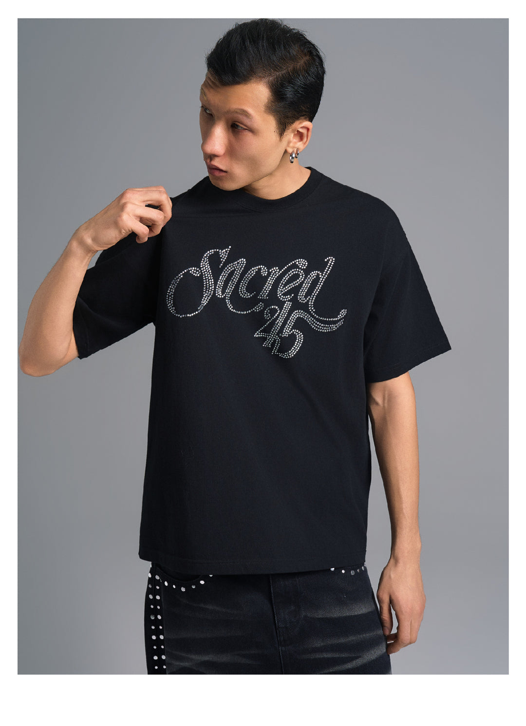 S45 Rhinestone Logo Tee | Face 3 Face