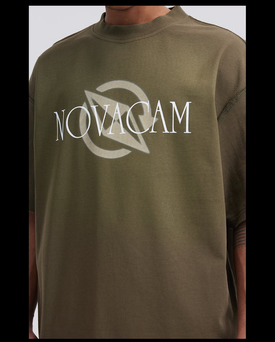 NOVACAM Vintage Letters Logo Frayed Destruction Tee | Face 3 Face