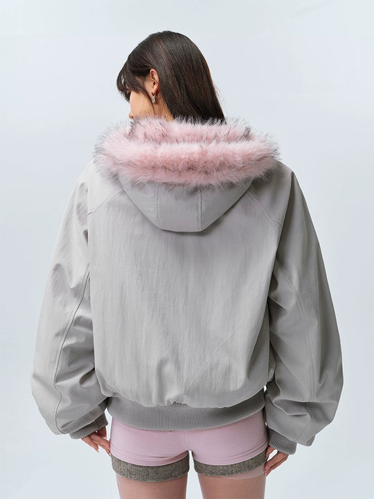 MEDM Fur-Lined Hooded Jacket | Face 3 Face