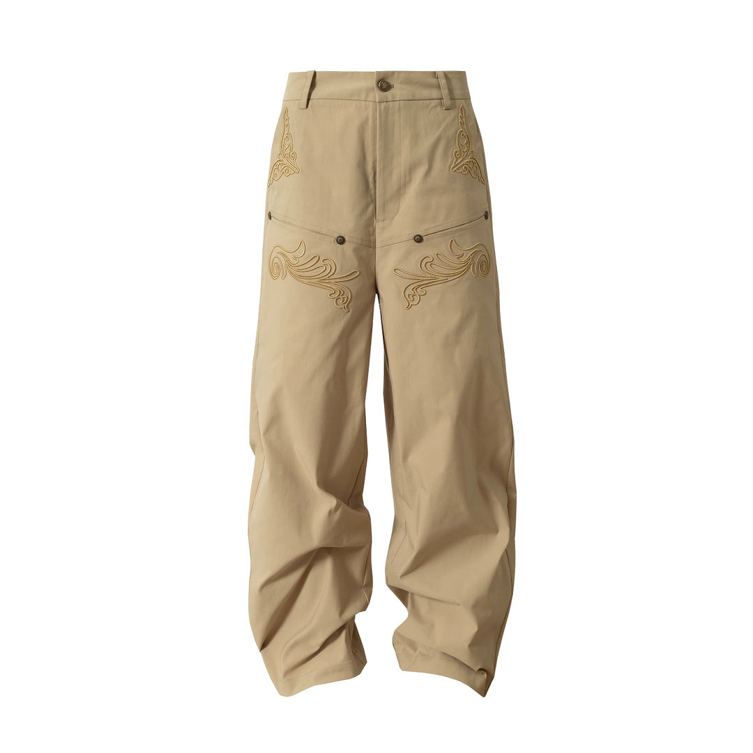 YADcrew 3D Embroidery Work Pants | Face 3 Face