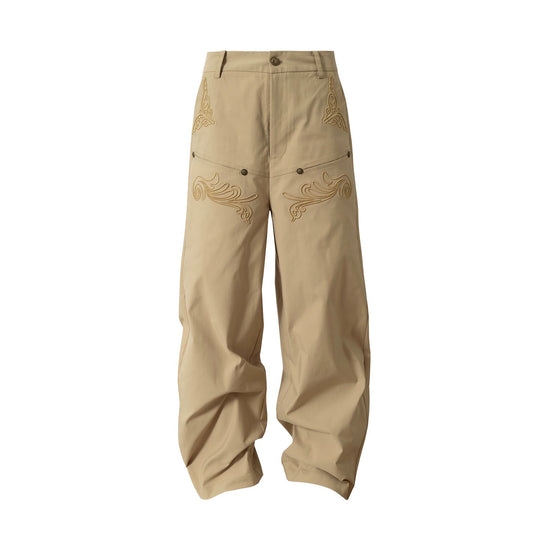 YADcrew 3D Embroidery Work Pants | Face 3 Face