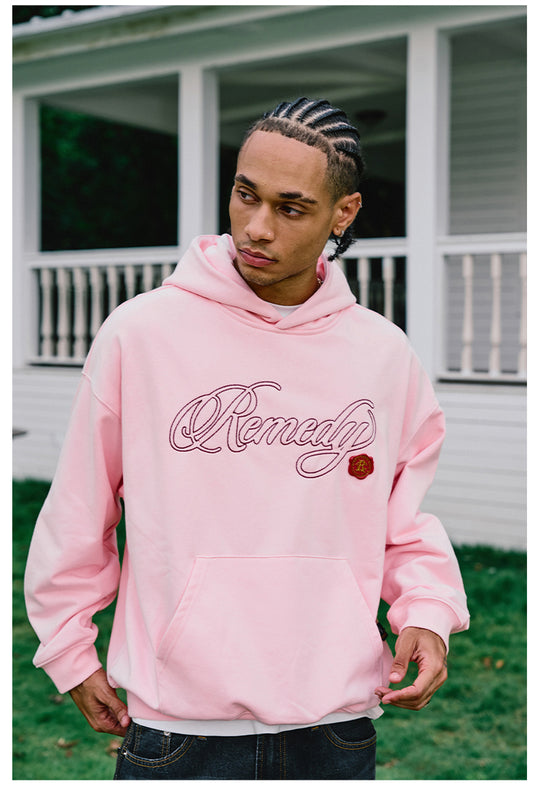 Remedy Metal Wax Seal 3D Logo Embroidered Hoodie | Face 3 Face