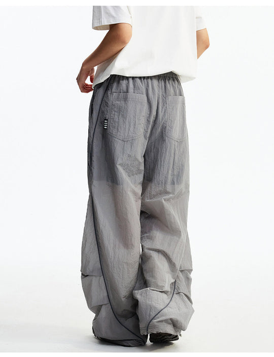 MEDM Sheen Texture Lightweight Utility Track Pants | Face 3 Face