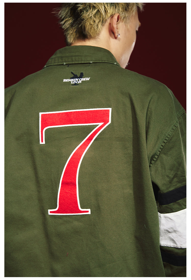 Remedy 3D Embroidered Striped Long Sleeve Shirt | Face 3 Face