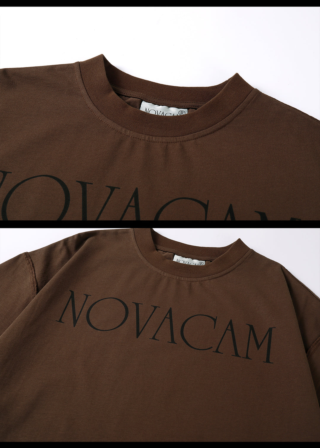 NOVACAM Simple Logo Ground Edge Backstitch Tee | Face 3 Face