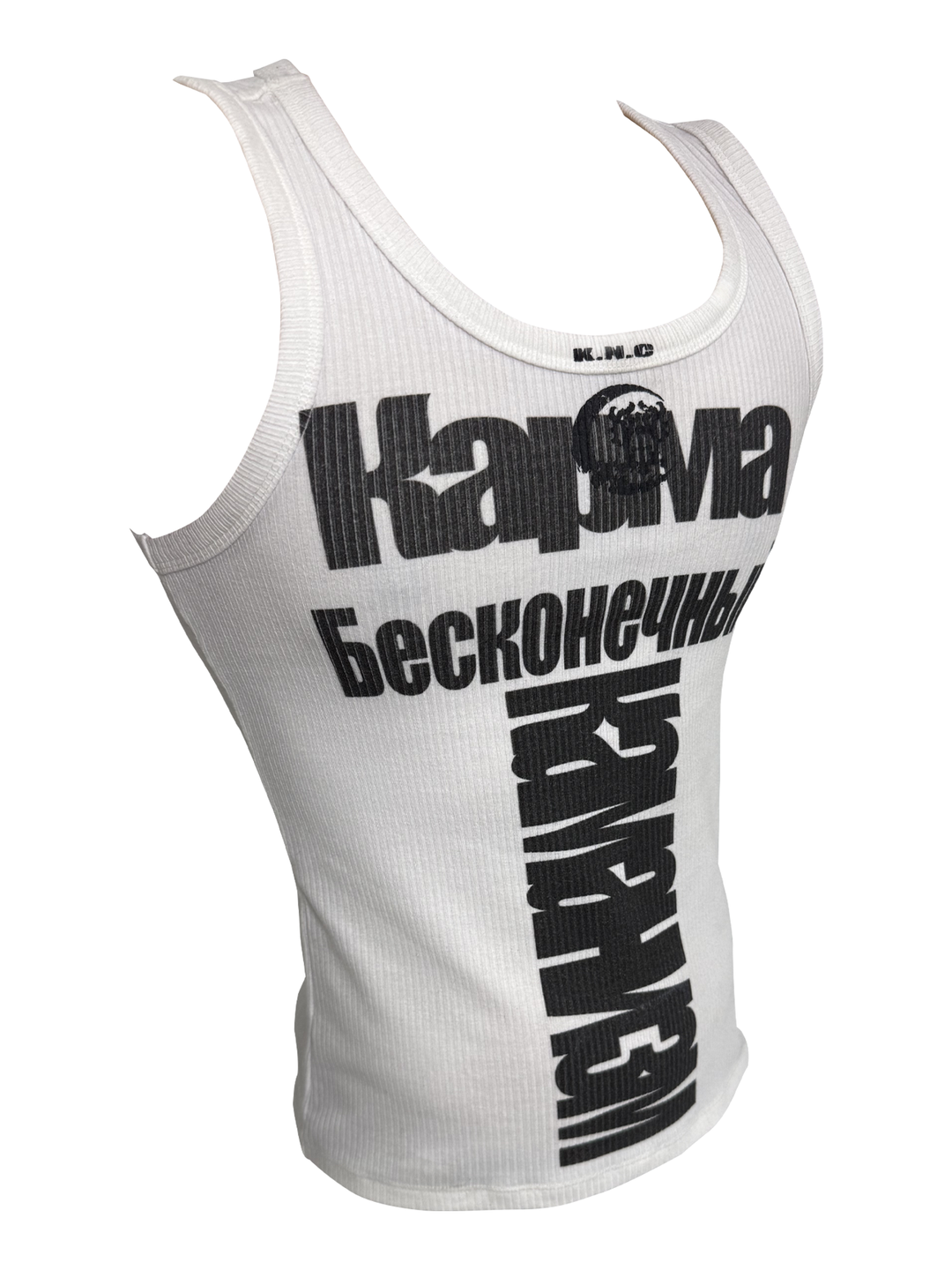KARMANISTIC Logo Print Slim Tank Top | Face 3 Face