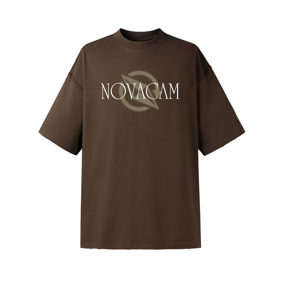 NOVACAM Vintage Letters Logo Frayed Destruction Tee | Face 3 Face