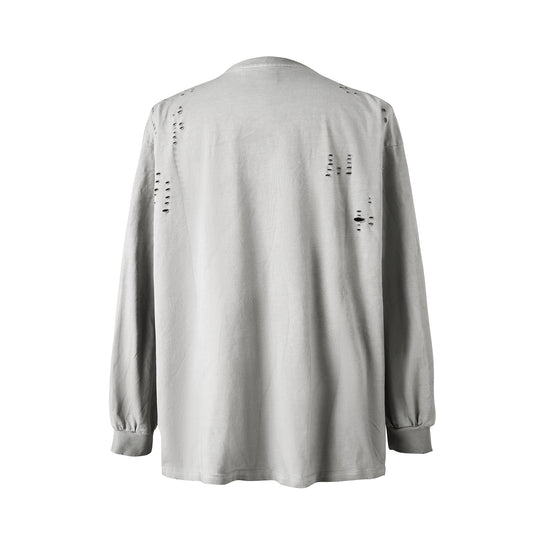 KARMANISTIC Standard Logo Washed Distressed Long Sleeve Tee | Face 3 Face