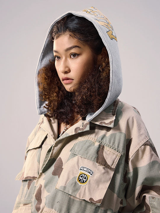 Remedy Camouflage Hooded Military BDU Jacket | Face 3 Face