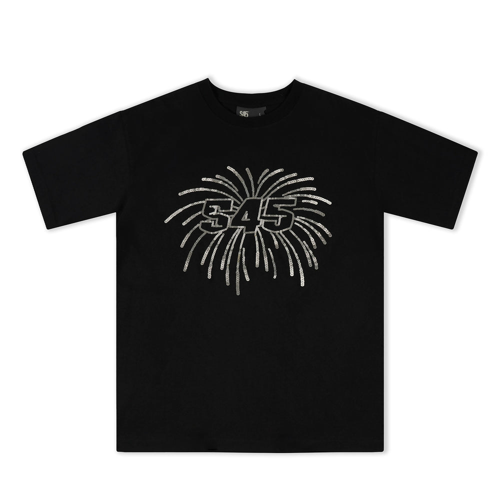 S45 Sequin Fireworks Logo Tee | Face 3 Face