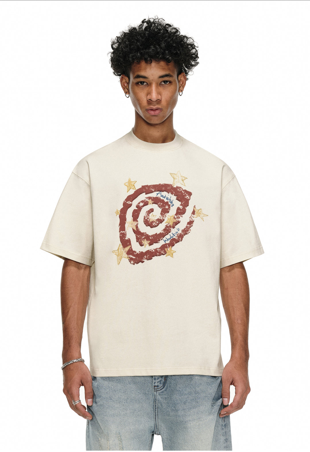 ANTIDOTE Psychedelic Star Swirl Printed Tee | Face 3 Face