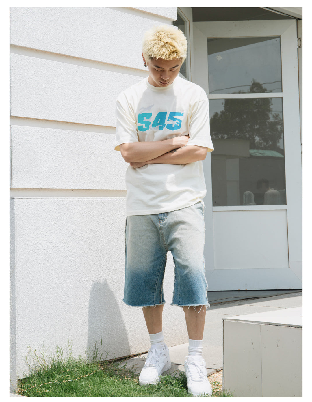 S45 Airplane Gradient Logo Tee | Face 3 Face