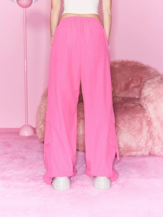 1807 Barbie Collaboration Embroidered Cargo Harem Pants | Face 3 Face