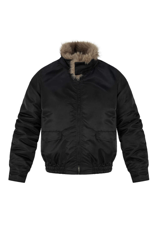 ANTIDOTE Fur Collar Bomber Jacket | Face 3 Face
