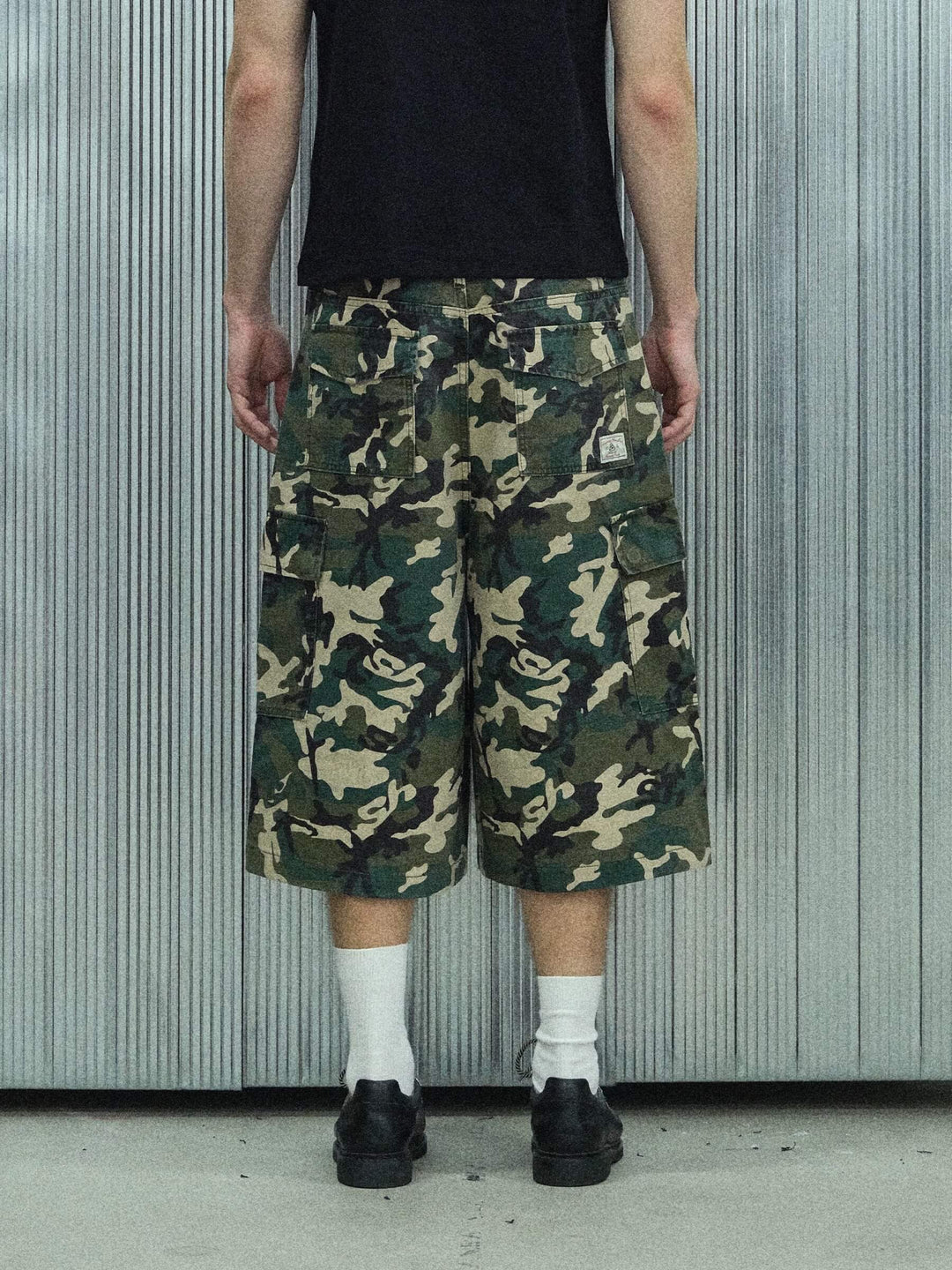 S45 Camouflage Ripstop Baggy Cargo Shorts | Face 3 Face