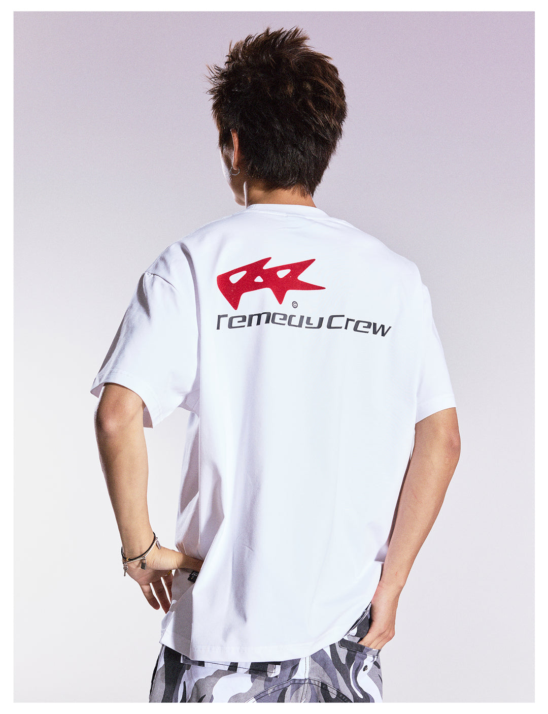 Remedy Flocking Logo Print Tee | Face 3 Face