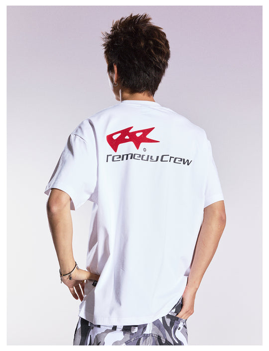 Remedy Flocking Logo Print Tee | Face 3 Face