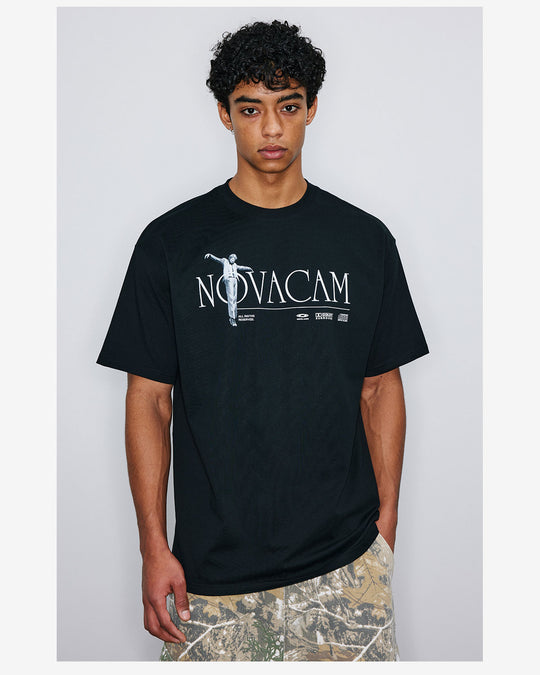 NOVACAM Letter Print Logo Tee | Face 3 Face