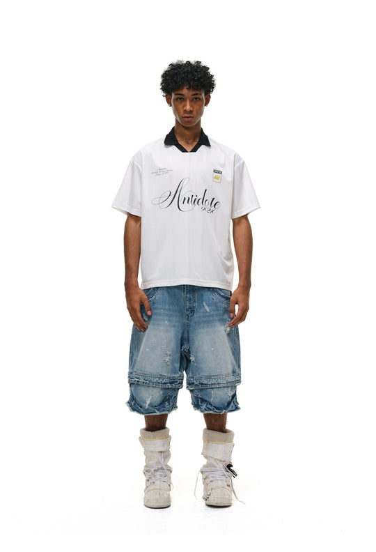 ANTIDOTE Striped Jersey Polo | Face 3 Face