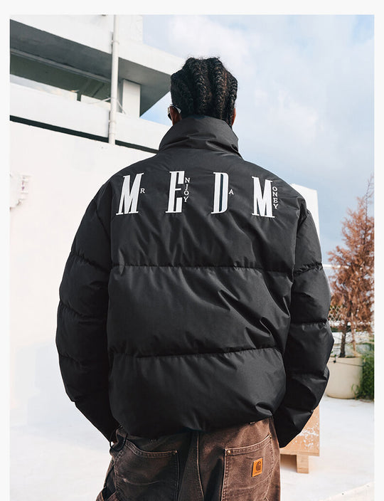 MEDM Logo Velcro Down Jacket | Face 3 Face