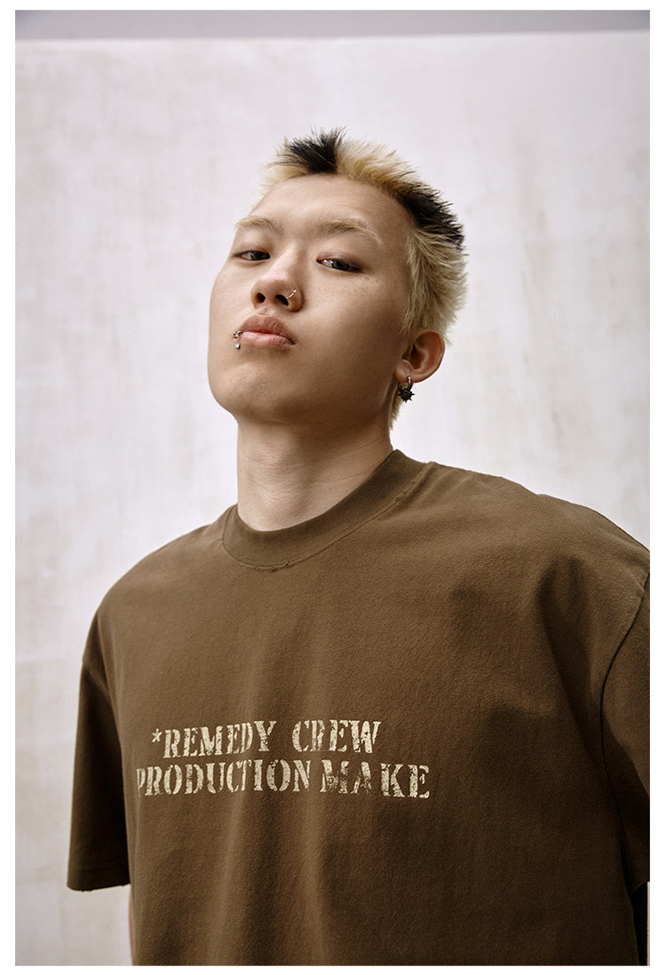 Remedy Faded Print Destruction Tee | Face 3 Face