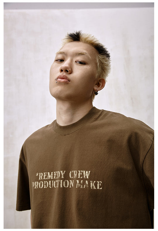 Remedy Faded Print Destruction Tee | Face 3 Face