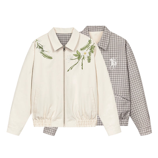 Harsh and Cruel Plaid Reversible Track Jacket | Face 3 Face