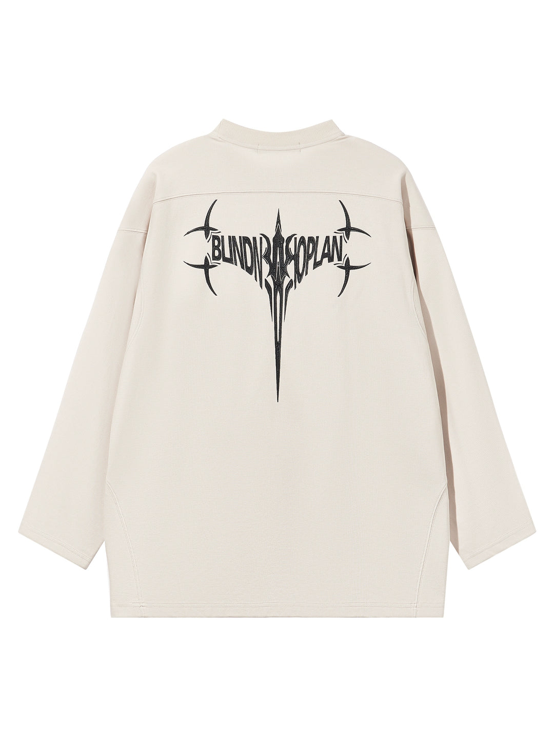 BLIND NO PLAN 3D Glue Technology Printed Long Sleeve Tee | Face 3 Face