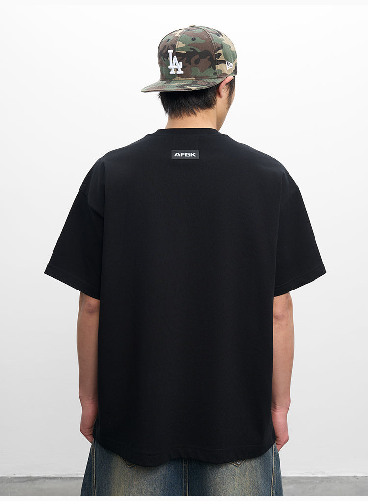 AFGK Handstitched Logo Embroidered Tee | Face 3 Face