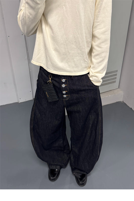 STEEPC Magnetic Button Scimitar Jeans | Face 3 Face