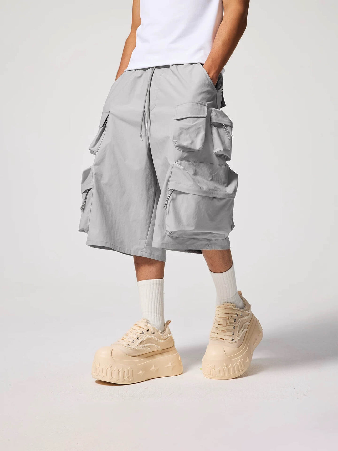 1807 3D Multi Pocket Utility Cargo Shorts | Face 3 Face