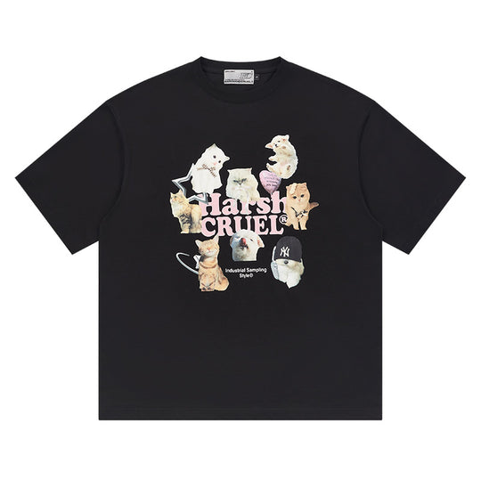 Harsh and Cruel Cats Logo Printed Tee