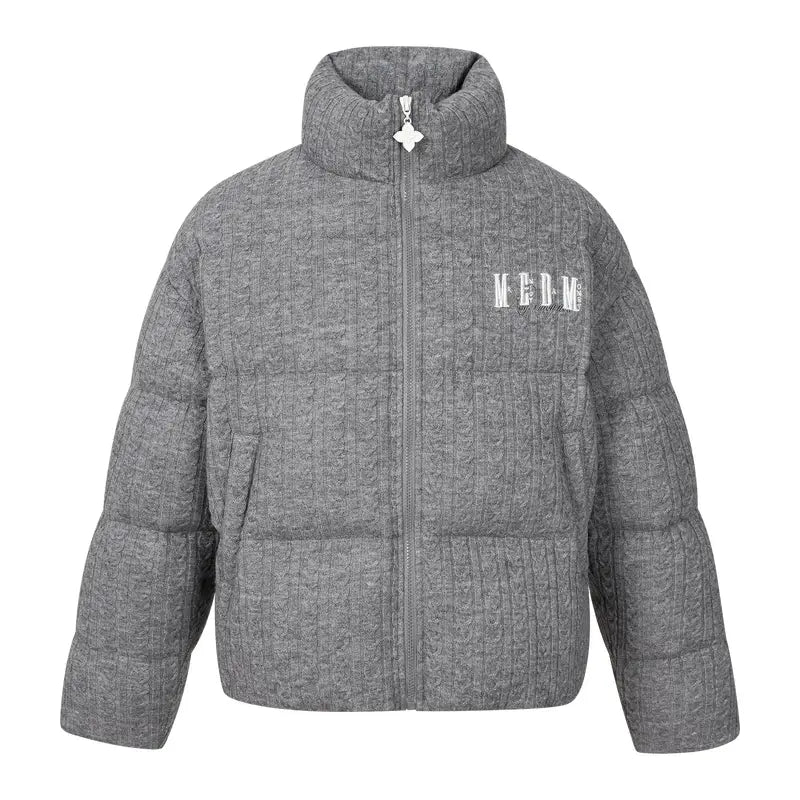 MEDM Cable Knit Down Jacket | Face 3 Face