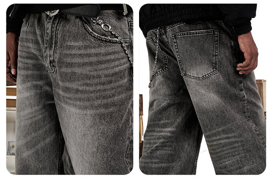 F3F Select Smoky Gray Washed Baggy Jeans | Face 3 Face