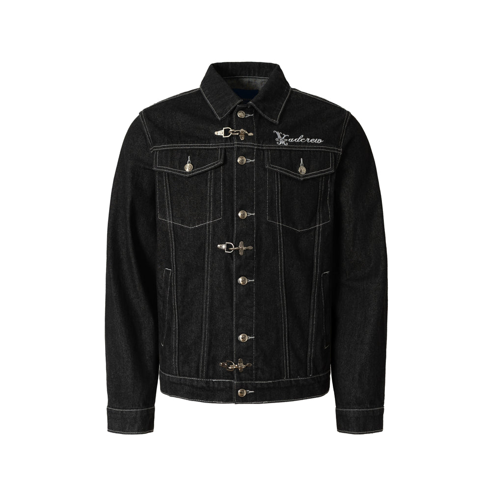 YADcrew Snap Button Denim Jacket | Face 3 Face