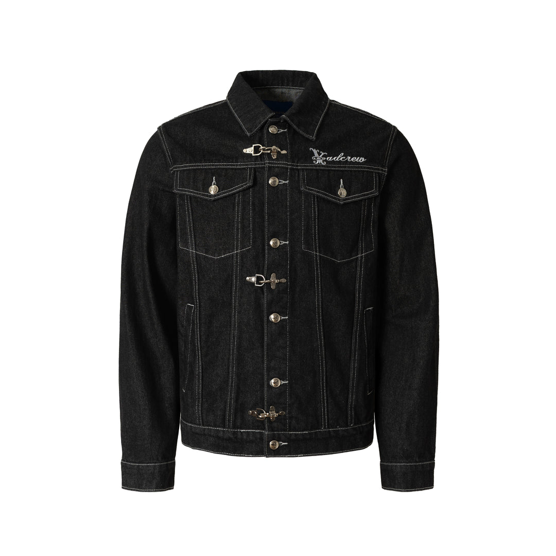 YADcrew Snap Button Denim Jacket | Face 3 Face