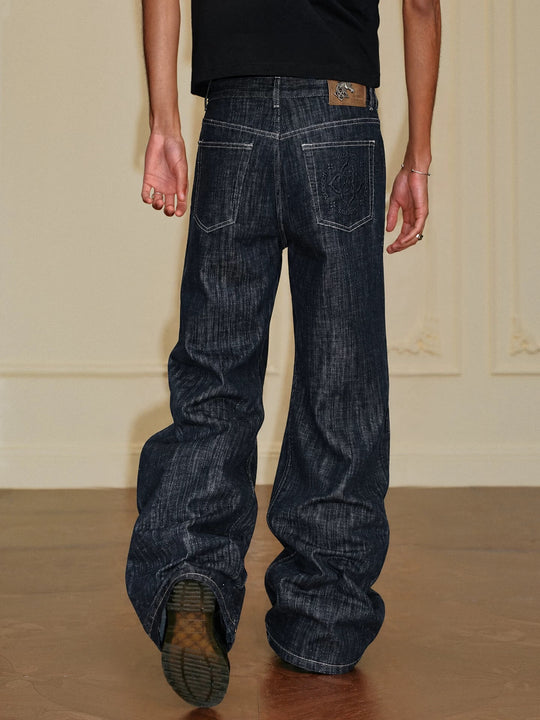 YADcrew Slub Denim Baggy Jeans | Face 3 Face