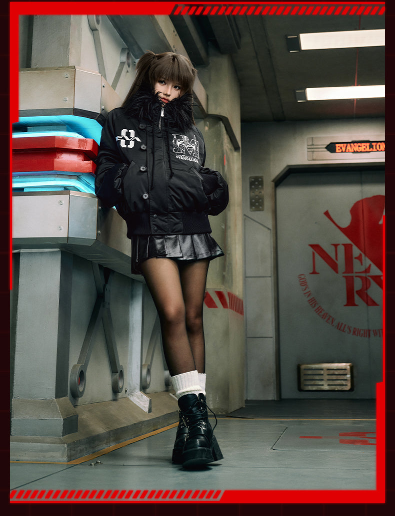 MEDM x EVA Unit-00 Famous Scene Bomber Down Jacket | Face 3 Face