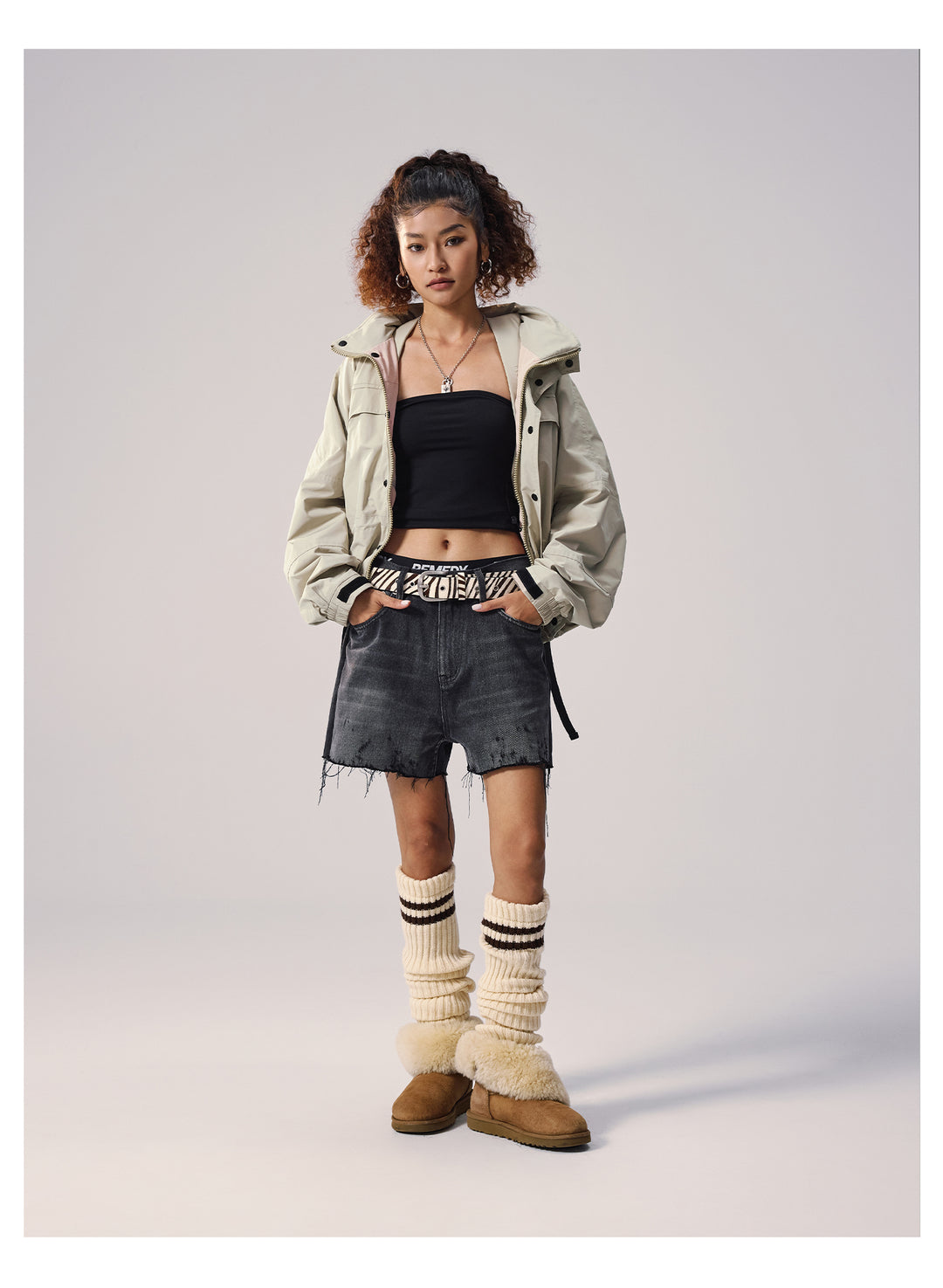 Remedy Backpack Design Hooded Windbreaker Jacket | Face 3 Face