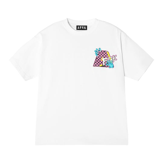 AFGK Spoof Embroidery Logo Print Tee