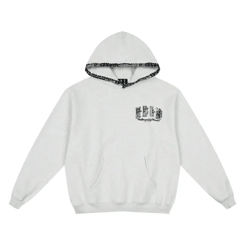 MEDM Ethnic Paisley Patch Embroidered Hoodie | Face 3 Face