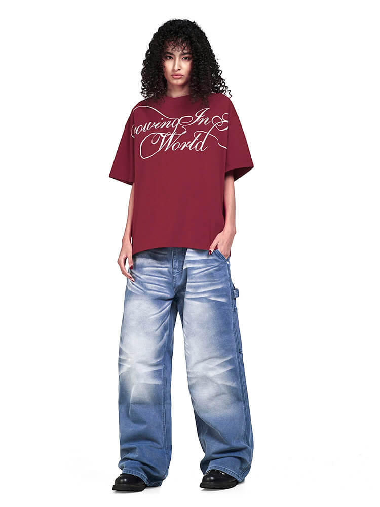 F3F Select Large Calligraphy Print Tee | Face 3 Face