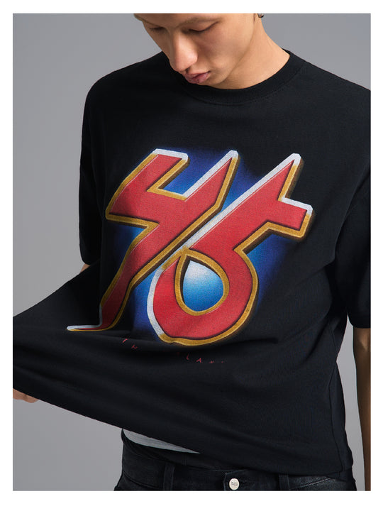 S45 Battle Metal Digital Logo Print Tee | Face 3 Face