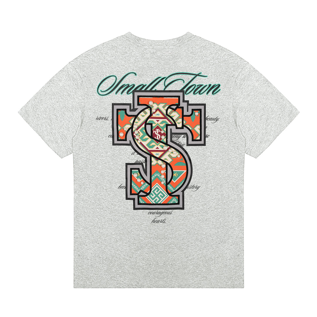 Small Town Kid Pearl Ethnic ST Logo Patch Tee | Face 3 Face
