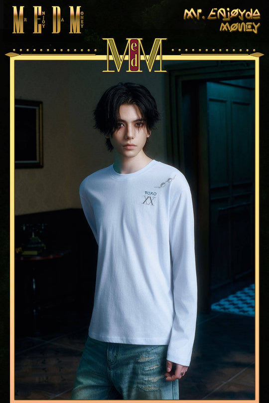 MEDM × HUNTER×HUNTER Character Monologue Print Long Sleeve Tee | Face 3 Face
