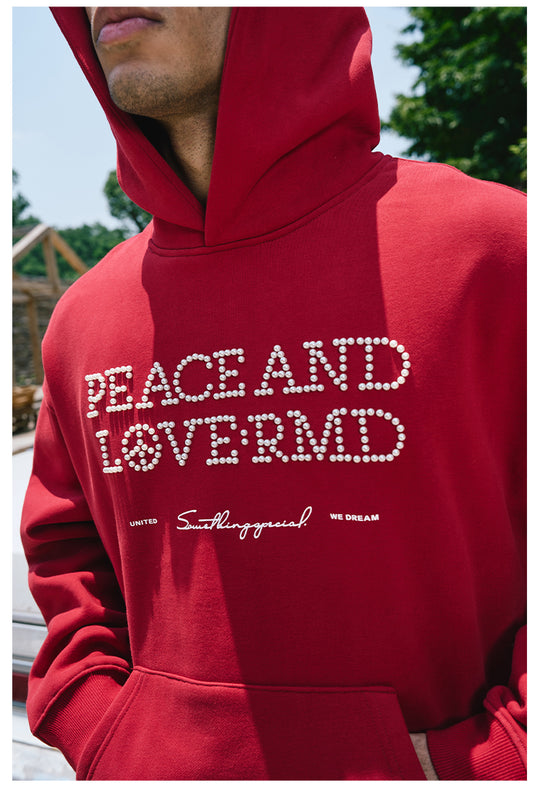 Remedy PEACE LOVE Pearl Embroidered Hoodie | Face 3 Face