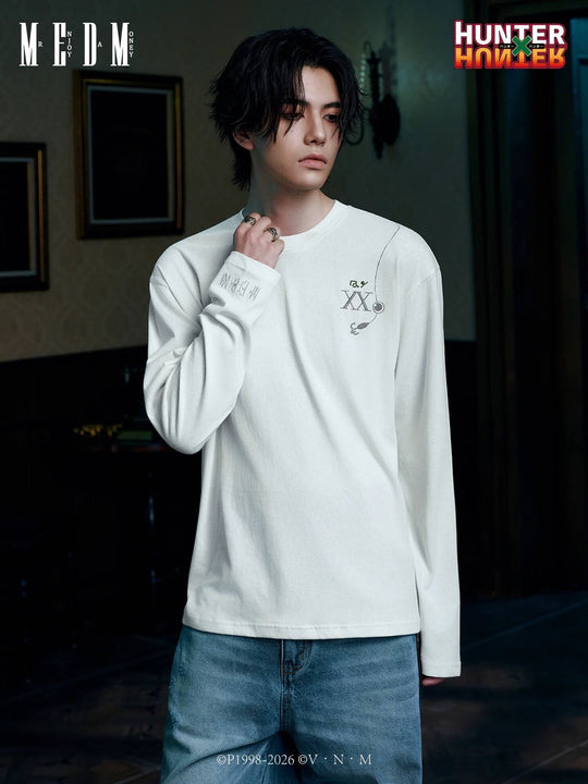 MEDM × HUNTER×HUNTER Character Monologue Print Long Sleeve Tee | Face 3 Face