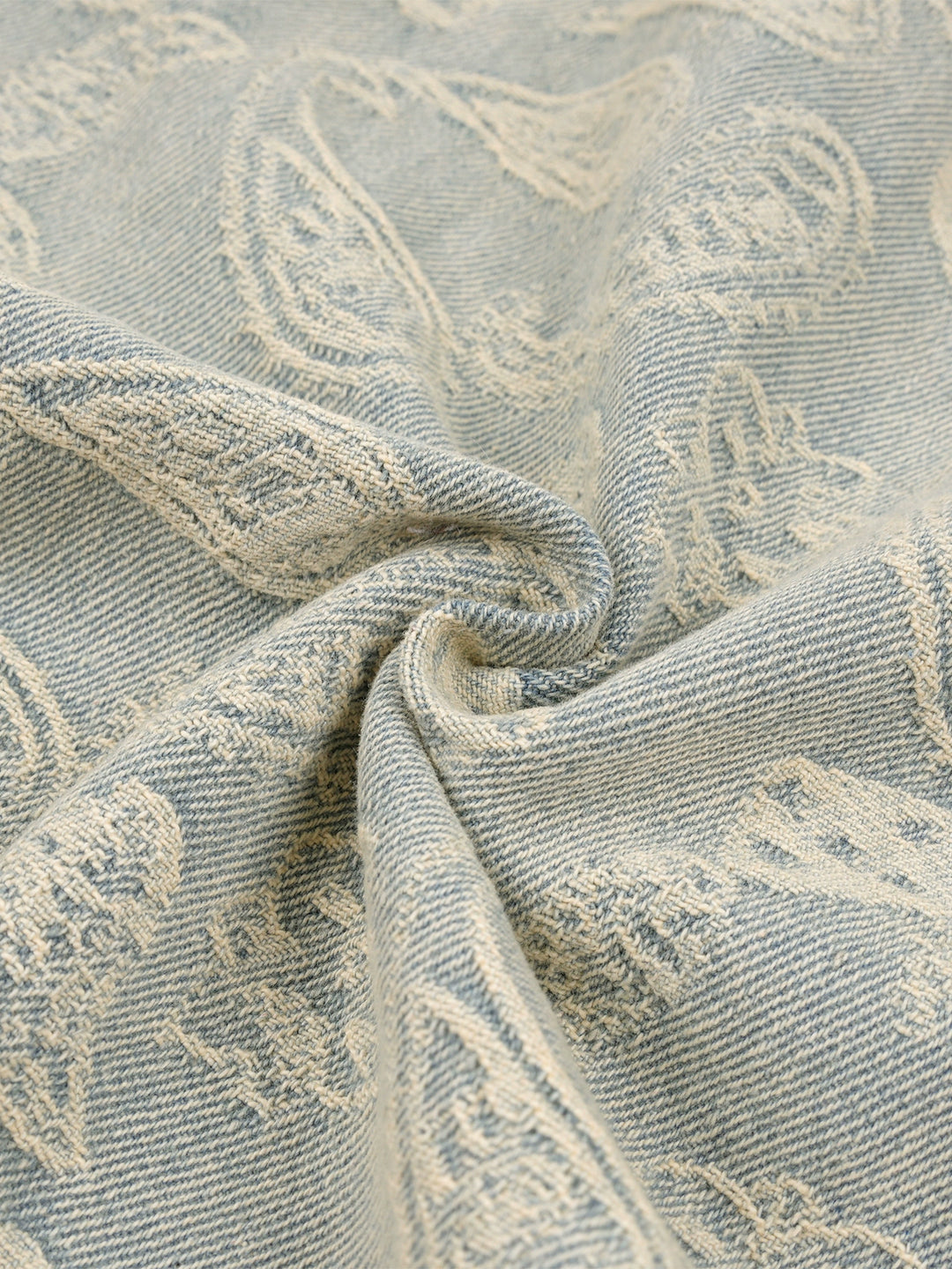 1807 Paisley Washed Denim Short Sleeve Shirt | Face 3 Face